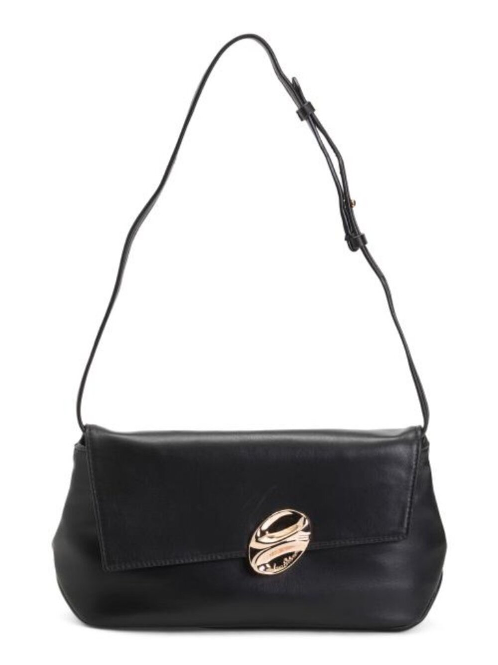 SAM EDELMAN Lambskin Leather Bex Folded Clutch Shoulder Bag